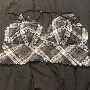 PINK Victoria's Secret Black and White Bralette